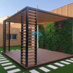 مظلات خشب بلاستيك